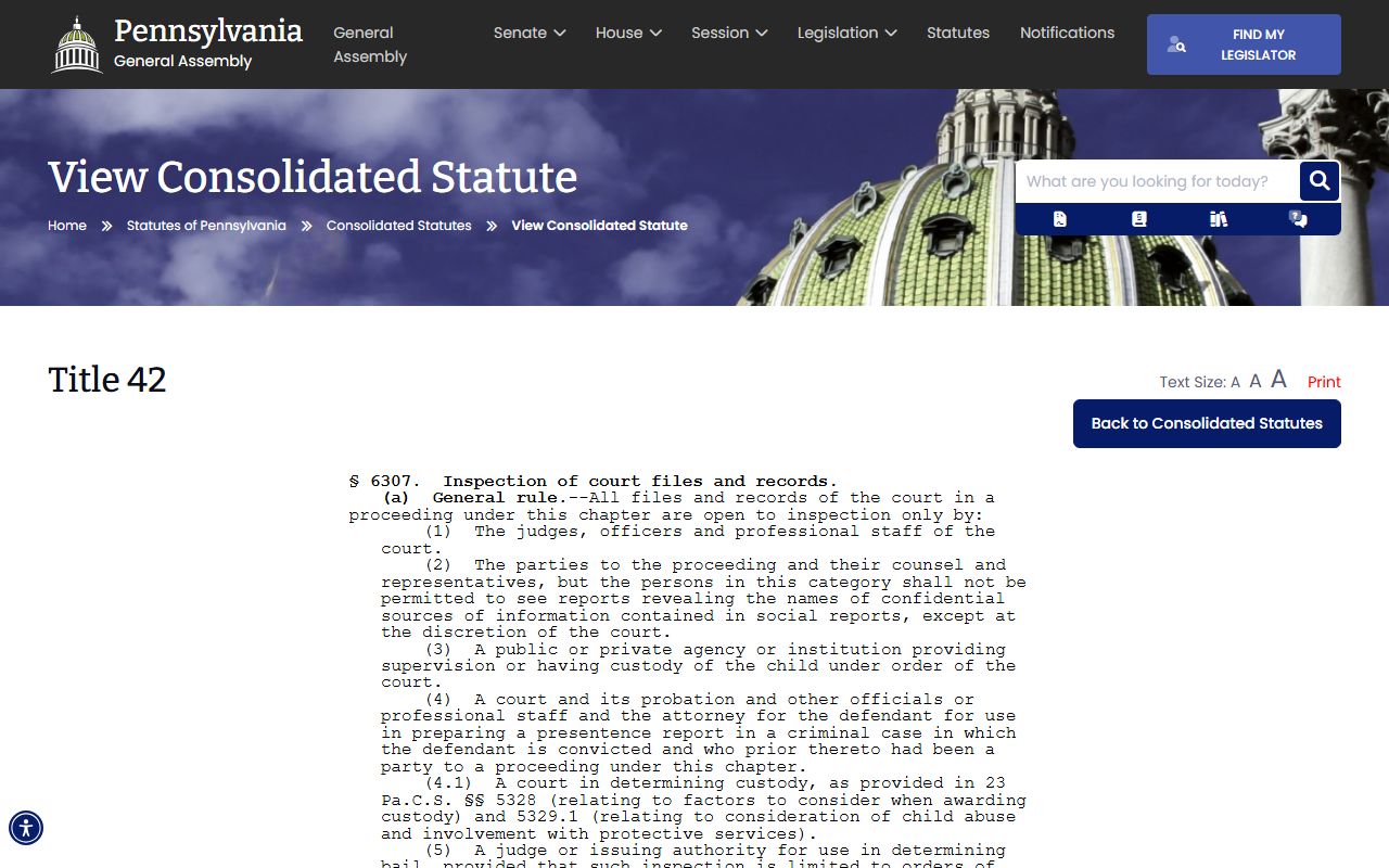 Wayne County criminal court records juvenile file inspection statute