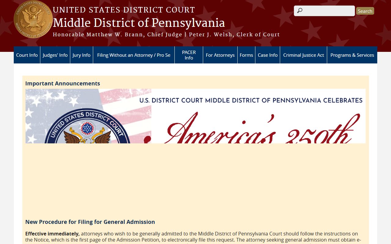 Wayne County Court of Common Pleas records compared with Middle District of Pennsylvania federal court