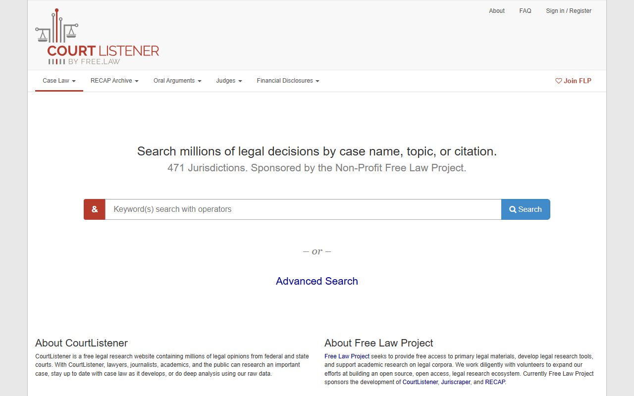 Wayne County Court of Common Pleas records compared with CourtListener legal search