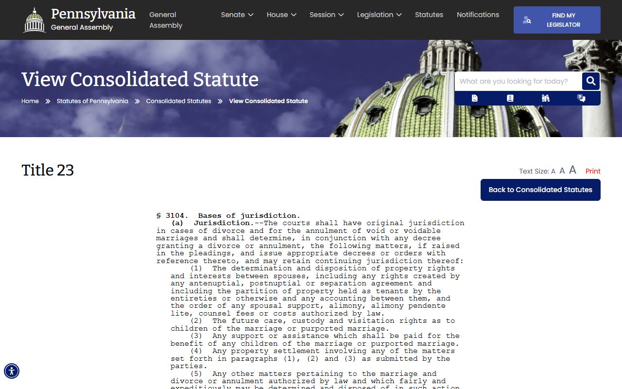 Wayne County divorce records Pennsylvania divorce residency statute