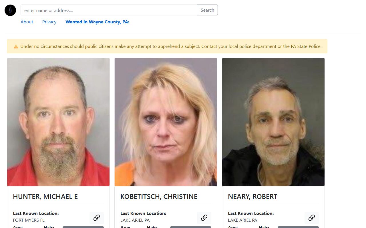 Wayne County warrant records official outstanding warrants portal